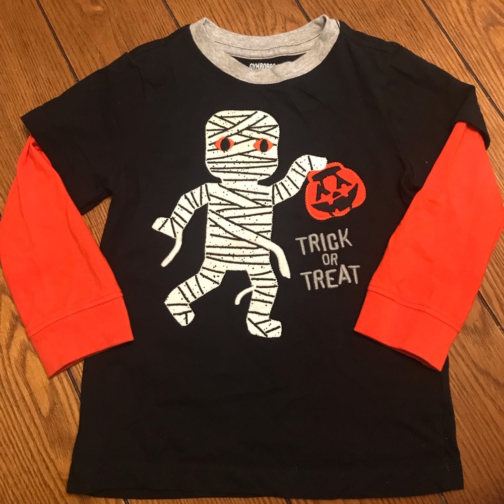 Halloween Mummy Appliqué Shirt
